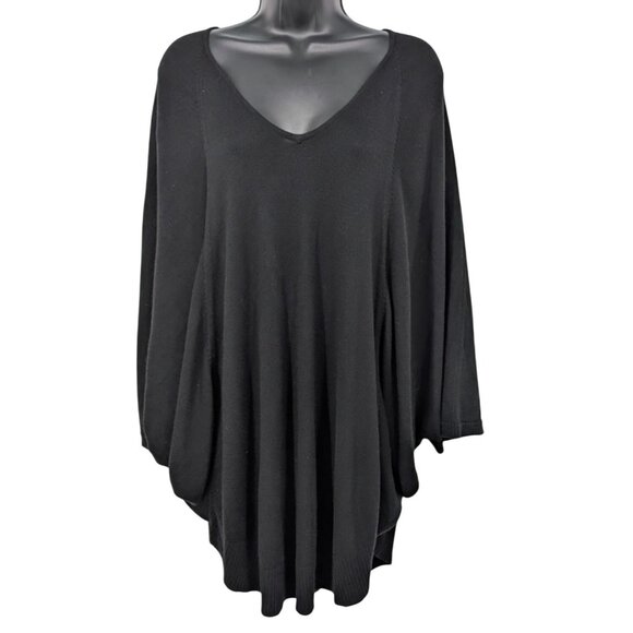 Joan Vass Studio Oversized Sweater Women Size L Knit Artsy Cozy Lagenlook Flowy - Picture 1 of 7